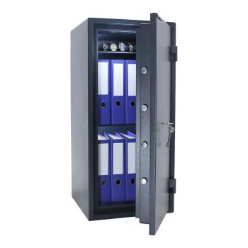 Preview: Rottner Dokumententresor EN1 Fire Hero 100 Doppelbartschloss anthrazit T06320